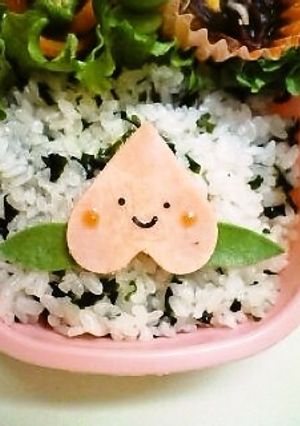 簡単スピードキャラ弁 ♡桃♡-レシピのメイン写真