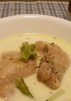 鶏の煮込み にんにく風味♬-レシピのメイン写真
