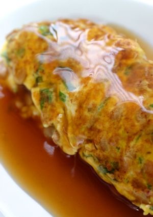 納豆オムレツ醤油あん-レシピのメイン写真