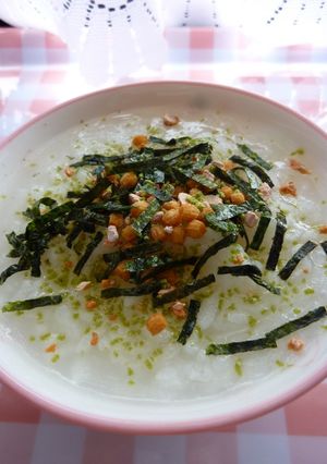 お茶漬けの素で簡単おかゆ-レシピのメイン写真