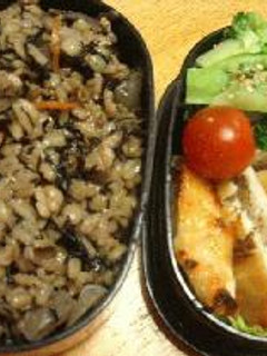ひじきの炊き込みご飯弁当-レシピのメイン写真