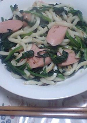 ★お魚ソーセージで塩焼きうどん★-レシピのメイン写真