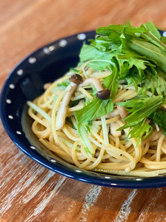 しめじと水菜の和風パスタ-レシピのメイン写真
