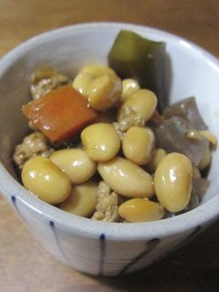 鶏ひき肉と大豆の五目煮風-レシピのメイン写真