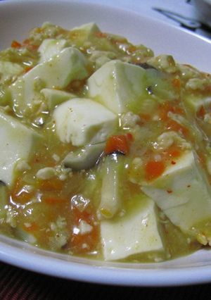 変りダネ？みそ味の麻婆豆腐-レシピのメイン写真