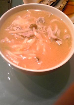 冬の定番☆味噌ｷﾑﾁうどん-レシピのメイン写真