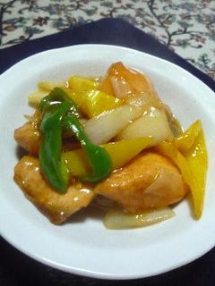 カラフル☆ 鮭の甘酢からめ-レシピのメイン写真