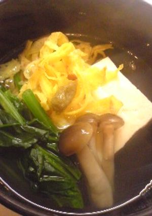 錦糸卵と豆腐のお吸い物-レシピのメイン写真