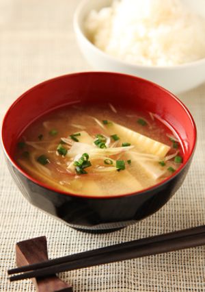 みょうがとタケノコのみそ汁-レシピのメイン写真