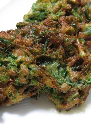 美味簡単!!納豆と水菜のかき揚げ-レシピのメイン写真