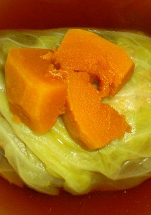 キャベツと豚の重ね煮スープ-レシピのメイン写真