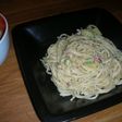 全粒粉パスタのアボカドクリーム
