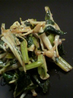 セロリの葉とえのきのポン酢炒め-レシピのメイン写真
