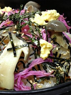 菊ときのこの秋ちらし寿司-レシピのメイン写真