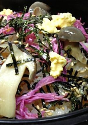 菊ときのこの秋ちらし寿司-レシピのメイン写真