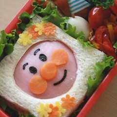 รูปของ キャラ弁 ✿ アンパンマンde簡単サンド