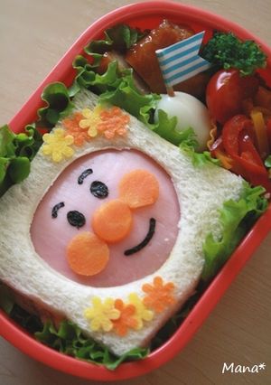 キャラ弁 ✿ アンパンマンde簡単サンド-レシピのメイン写真