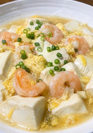 えびと豆腐のふわふわ卵あん-レシピのメイン写真