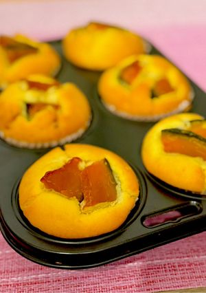 かぼちゃの米粉マフィン🎃グルテンフリー-レシピのメイン写真