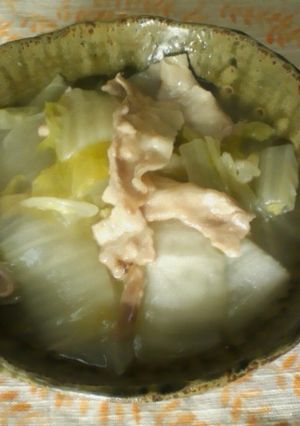 白菜と豚バラ肉のうま煮-レシピのメイン写真