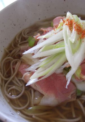 ベーコン葱蕎麦-レシピのメイン写真