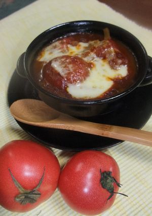 丸ごとトマトのスープグラタン♪-レシピのメイン写真