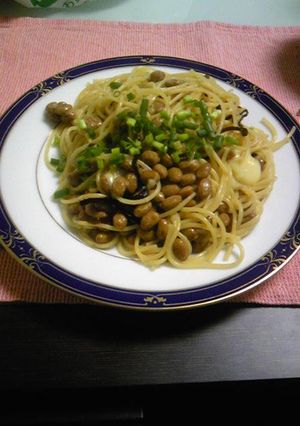 納豆チーズパスタ-レシピのメイン写真