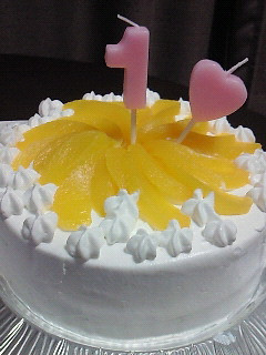 1歳の誕生日ケーキ(o^∀^o)-レシピのメイン写真