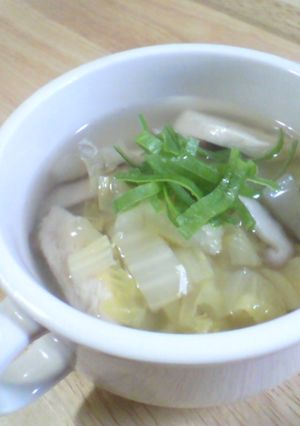 あったまろう❤白菜とささみの中華スープ-レシピのメイン写真