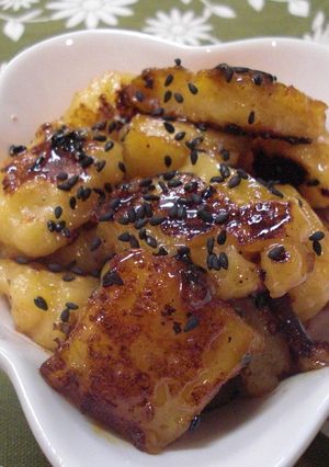 豆腐と片栗粉で甘酢みたらし団子風♡-レシピのメイン写真