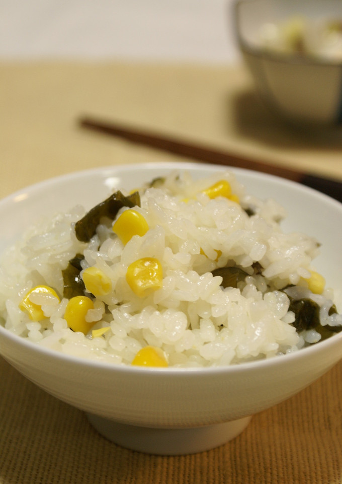 わかめとコーンの炊き込みご飯♪-レシピのメイン写真