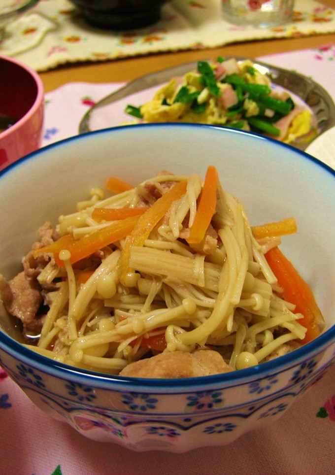 豚肉とえのきの煮物-レシピのメイン写真