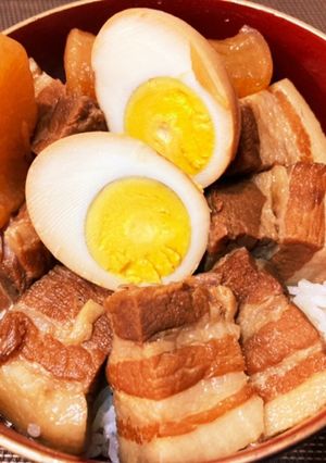 いいトコ取りの◆圧力鍋で豚の角煮（丼）◆-レシピのメイン写真