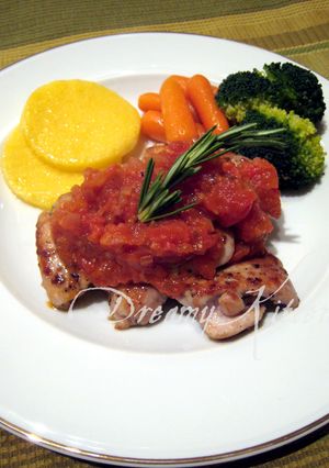 チキンソテー✿ローズマリー・トマトソース-レシピのメイン写真