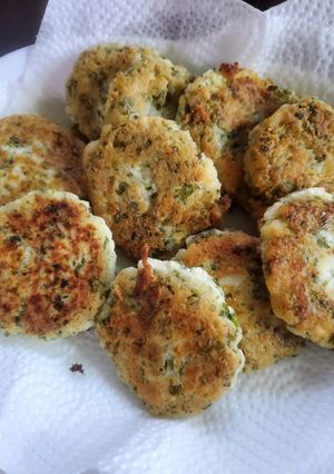 豆腐とはんぺんの青海苔ふわふわ焼き-レシピのメイン写真