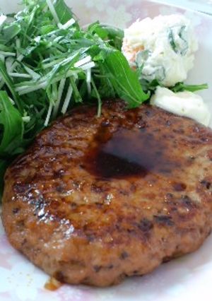 照り焼き鰯ハンバーグ-レシピのメイン写真