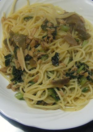 簡単☆大根葉とツナの和風パスタ-レシピのメイン写真