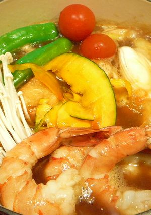 お野菜いっぱいヘルシー☆カレー鍋-レシピのメイン写真