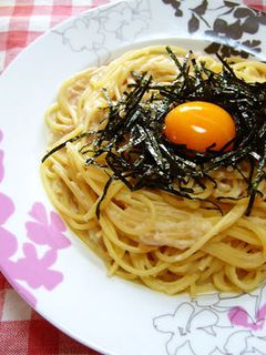 混ぜるだけ!山芋とエノキのネバトロパスタ-レシピのメイン写真
