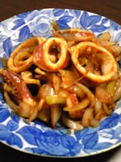 キイ子ばあちゃんのイカ玉カレーいため-レシピのメイン写真