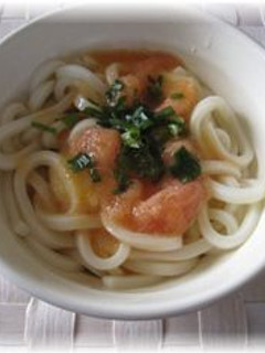 ランチに♪ かまたまうどん ~たらこ編-レシピのメイン写真