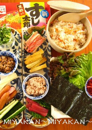 即席！すし太郎で手巻き寿司パーティ♪-レシピのメイン写真