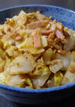 白菜の納豆ゆず味噌丼-レシピのメイン写真
