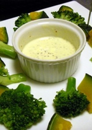 温野菜の粒マスタードマヨディップ-レシピのメイン写真