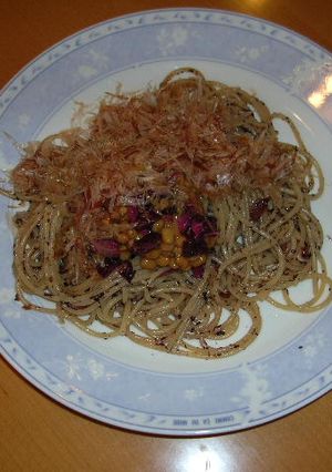 納豆スパゲティ梅風味-レシピのメイン写真