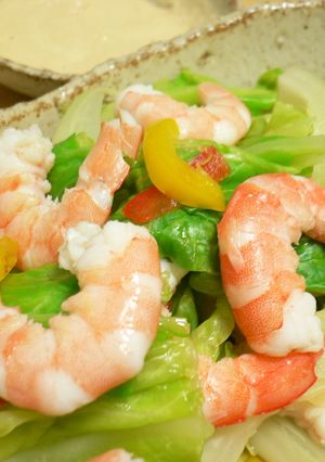 ✿ピリ辛ウマ～ッ☆海老と温野菜のサラダ✿-レシピのメイン写真