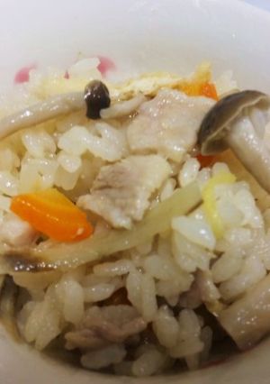 豚バラと✿しょうがの✿炊き込み✿ご飯-レシピのメイン写真