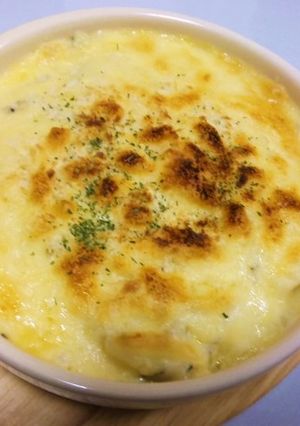 鶏ハムポテト✿マカロニ✿バジルグラタン-レシピのメイン写真