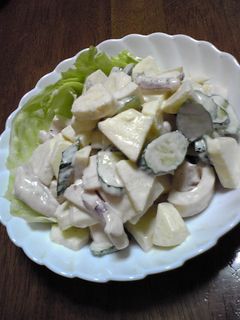 りんごといかのマヨネーズサラダ-レシピのメイン写真