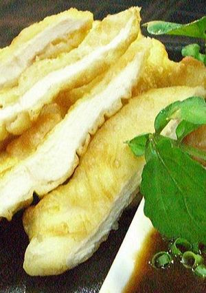 鶏胸肉のふんわり揚げ　梅ポン酢ソース-レシピのメイン写真